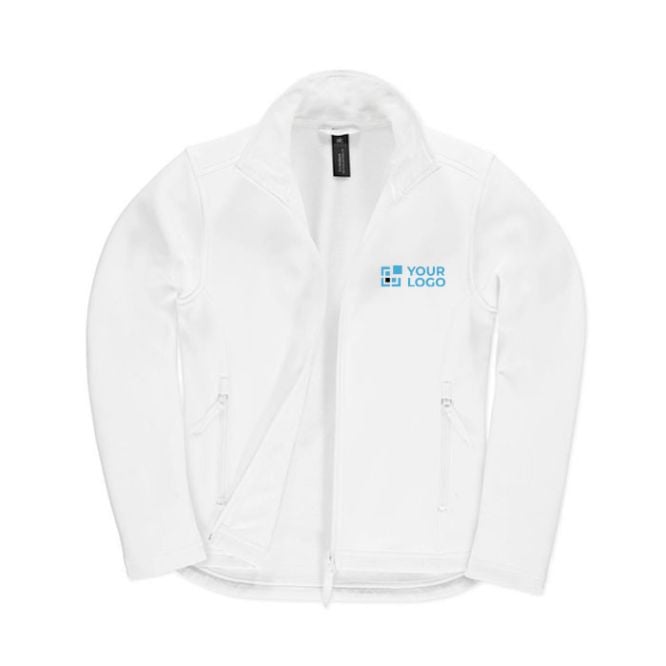 Veste softshell stretch pour femme en polyester 300 g/m² B&C avec zone d'impression