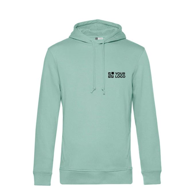 Sweat moderne en coton biologique avec capuche 280 g/m² B&C