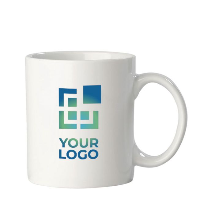 Tasse blanche en céramique spéciale pour sublimation 300ml avec zone d'impression