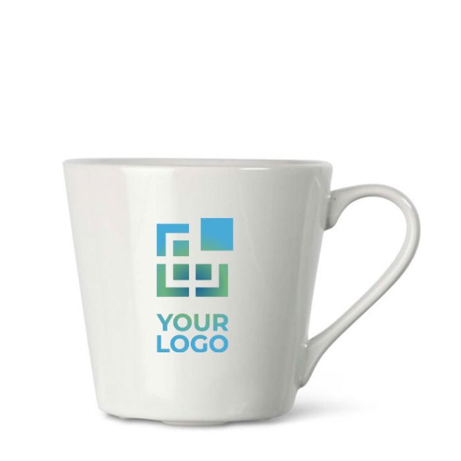 Tasse en variété de couleurs avec drains pour lave-vaisselle 200ml avec zone d'impression