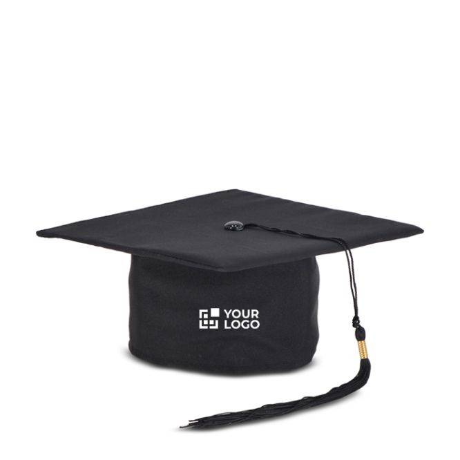 Chapeau de diplômé classique noir à personnaliser