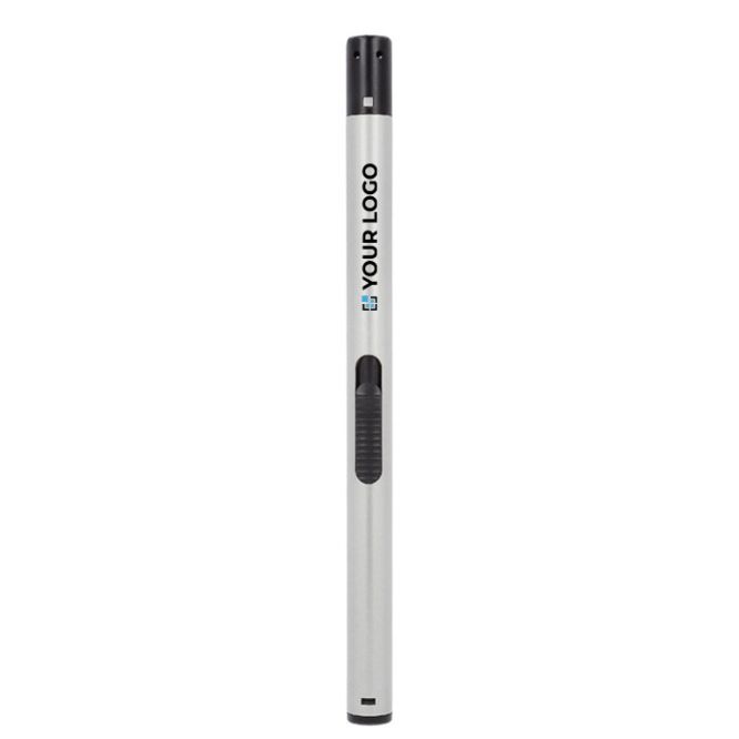 Long briquet design droit en couleurs métalliques avec zone d'impression