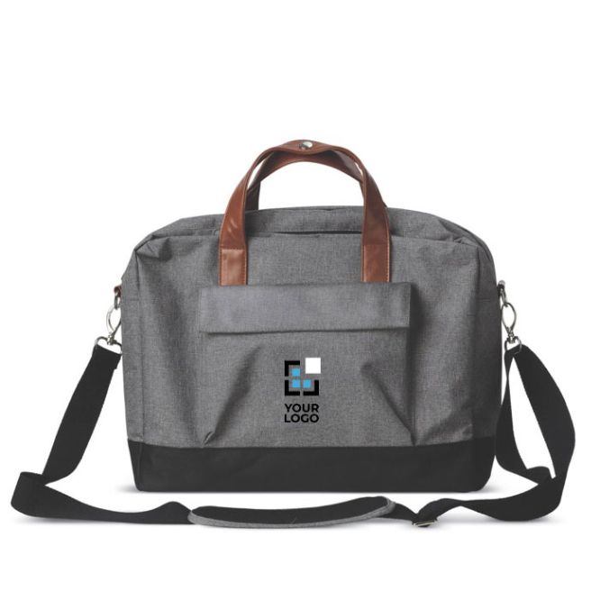 Mallette pour ordinateur portable avec multiples poches de rangement avec zone d'impression