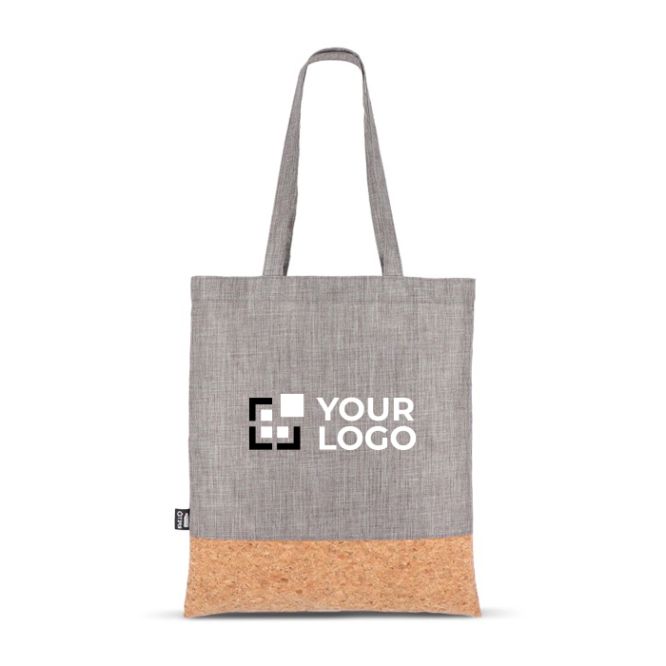 Tote bag en RPET avec base en liège et capacité de 10 kg