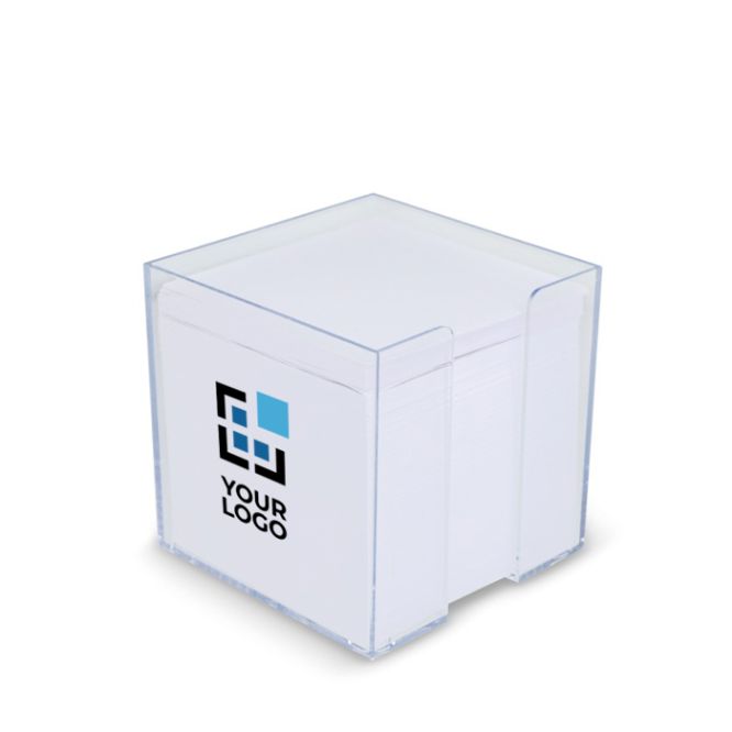 Bloc de notes 800 feuilles lisses FSC dans une boîte cube 10x10x10cm