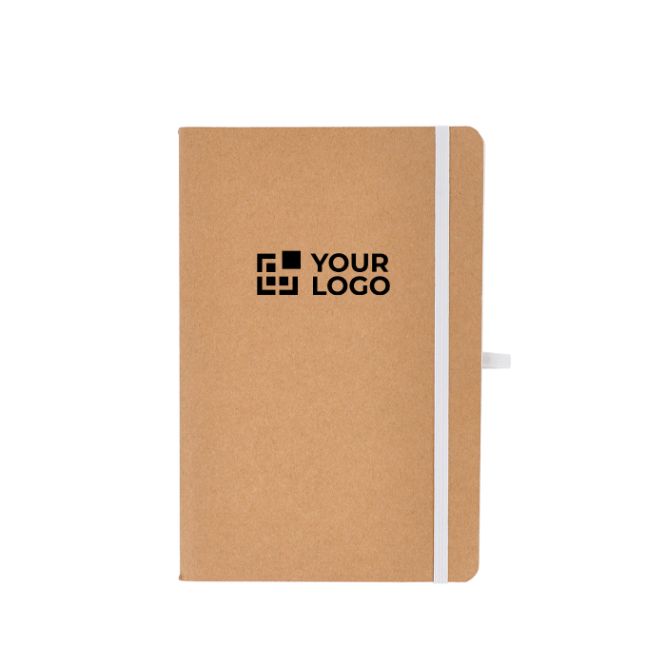 Carnet à couverture souple en papier kraft FSC A5 à pages quadrillées