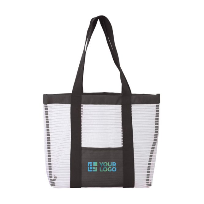 Sac filet pour la plage avec couleurs et poche frontale avec zone d'impression