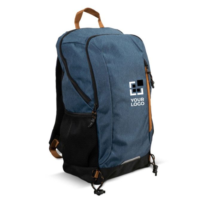 Sac à dos pour ordinateur en RPET avec détails réfléchissants 17'' avec zone d'impression