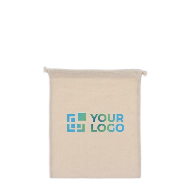 Sac cadeau en coton avec certification OEKO-TEX 25x30 cm avec zone d'impression