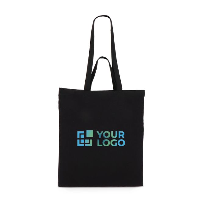 Sac en coton OEKO-TEX multicolore à double anses 140 g/m²