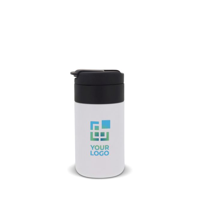 Gourde thermique à double paroi avec couvercle rabattable 250ml avec zone d'impression