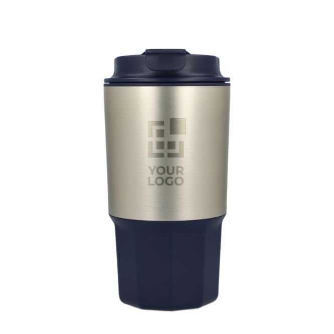 Mug de voyage en acier inoxydable avec couvercle anti-fuite 450 ml