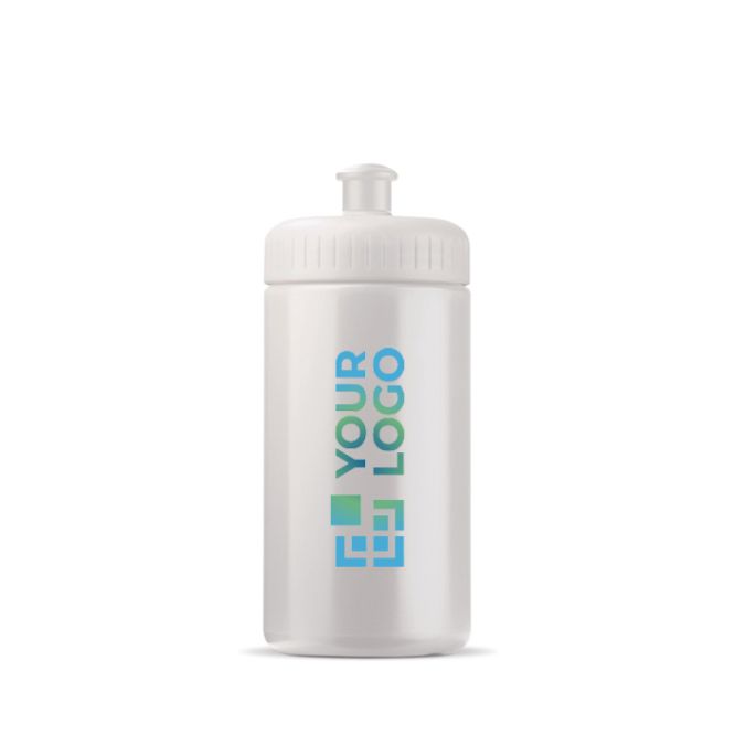 Bidon en plastique sans BPA et 100% anti-fuite 500ml avec zone d'impression