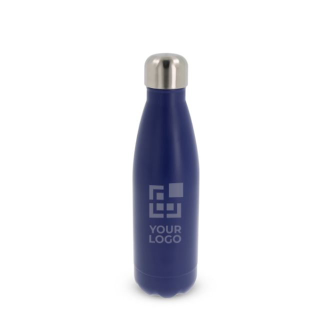 Gourde hermétique en acier inoxydable en plusieurs couleurs 500ml avec zone d'impression