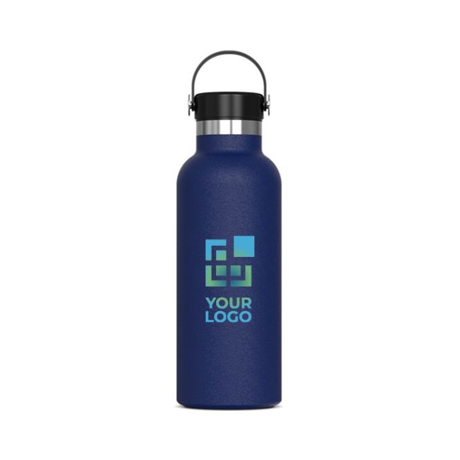 Gourde en inox 100% anti-fuite avec anse de transport 500ml avec zone d'impression