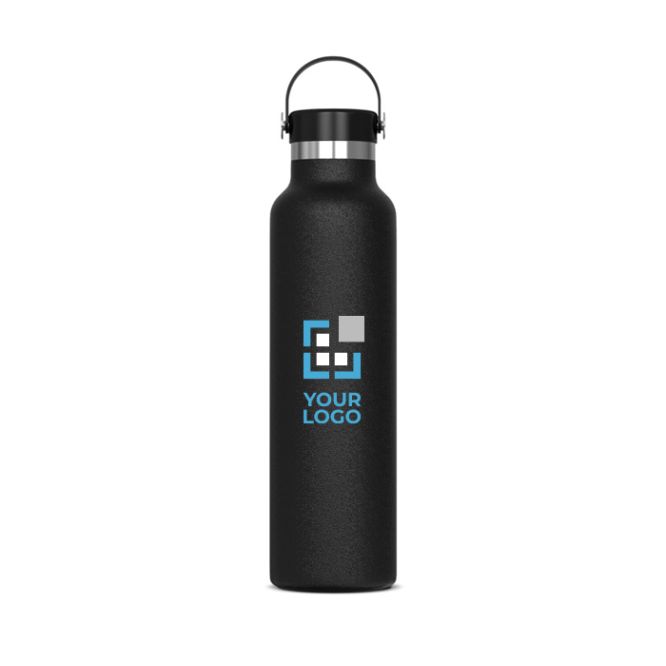 Gourde en inox 100% anti-fuite avec anse de transport 650ml avec zone d'impression