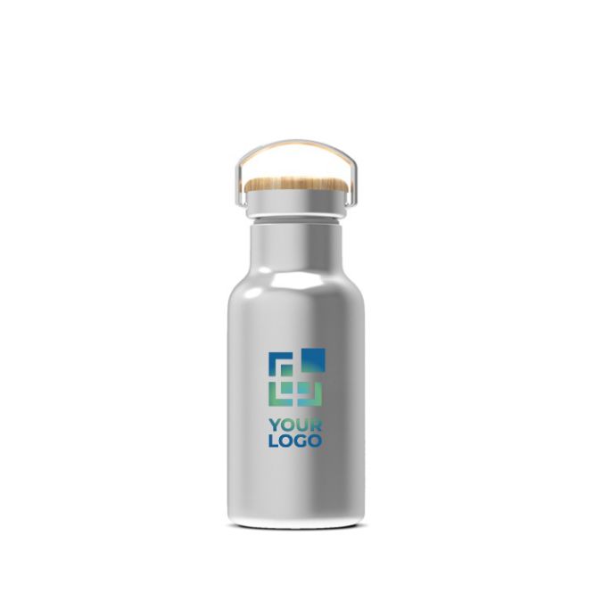 Gourde thermique avec revêtement et anse de transport 350ml avec zone d'impression