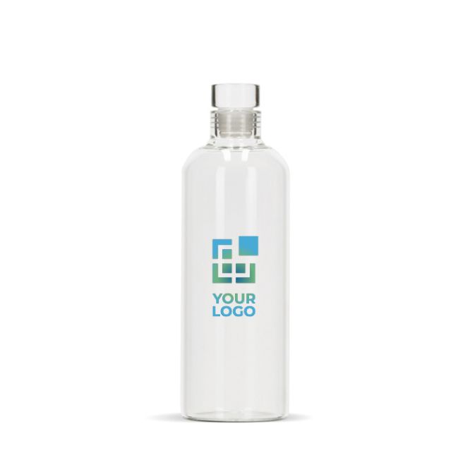 Bouteille en verre borosilicaté avec bouchon flexible en verre 750ml