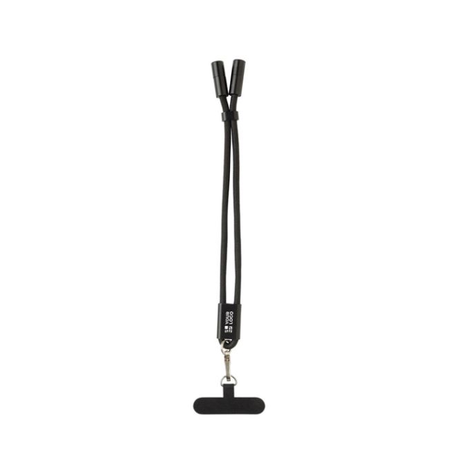 Dragonne pour téléphone en RPET avec câble USB‑C et charge rapide 60W