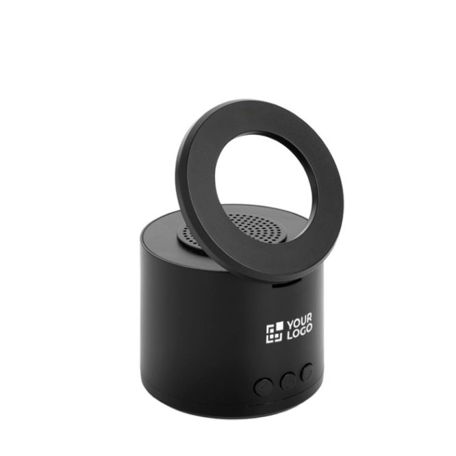 Enceinte sans fil en ABS recyclé avec support téléphone 3W