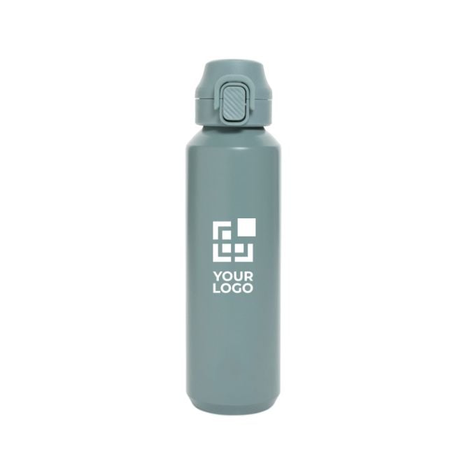 Gourde de sport en acier recyclé avec bouchon antifuite 600 ml