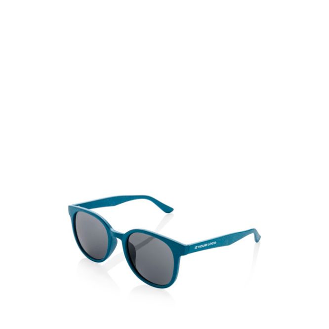 Lunettes de soleil rétro en fibre de paille de blé UV400