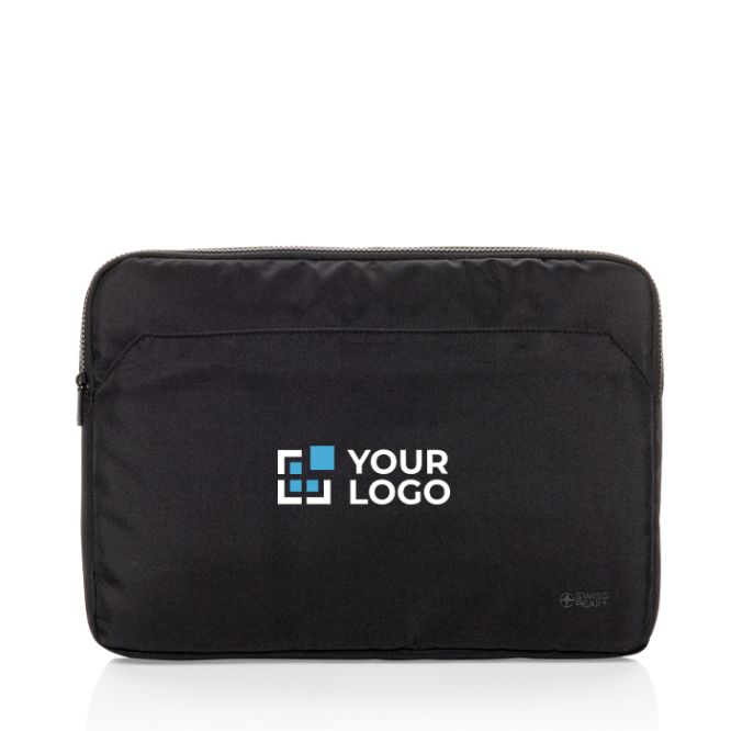 Housse en RPET avec doublure et poche frontale Swiss Peak, PC 15,6”