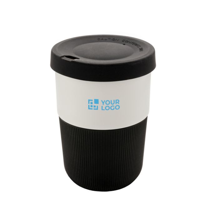 Grande tasse à emporter personnalisée durable en PLA de 380 ml Funny