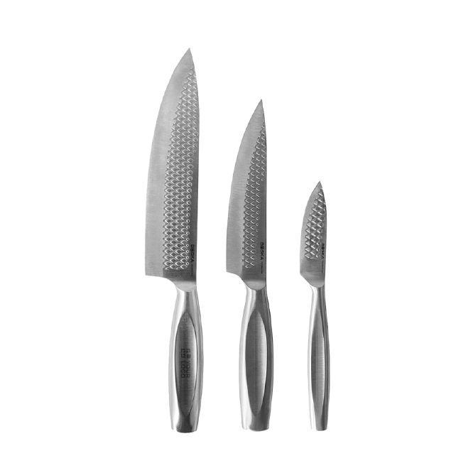 Ensemble de couteaux de cuisine de luxe en acier inoxydable Boska