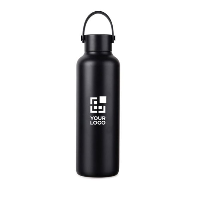 Gourde isotherme en acier inoxydable recyclé avec anse 600 ml