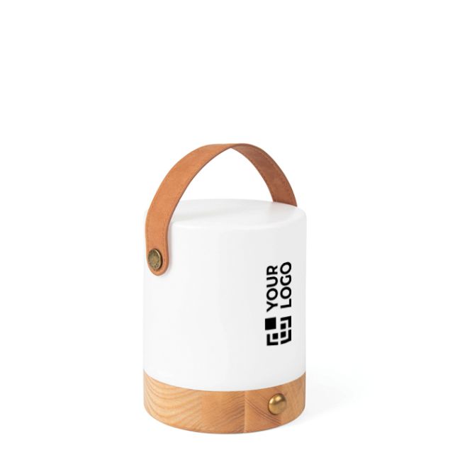 Lanterne portable écologique avec deux modes d'éclairage, base en bois