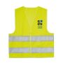 Gilet réfléchissant personnalisé enfants couleur  jaune