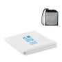 Serviette en microfibre personnalisée vue avec zone d'impression