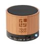 Enceinte Bluetooth en bois publicitaire couleur noir