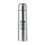 Bouteille thermos personnalisée de capacité 1L couleur argenté mat