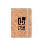 Carnet A5 personnalisable en liège couleur noir