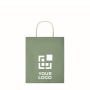 Petit sac en papier pour entreprises vue avec zone d'impression
