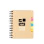 Carnet avec notes adhésives variées avec zone d'impression
