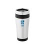 Mug isotherme publicitaire bicolore couleur noir
