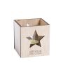 Bougie personnalisable pour Noël avec zone d'impression