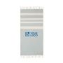 Serviette paréo recyclée 140 g/m2 vue avec zone d'impression