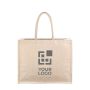 Sacs personnalisés en jute et coton avec zone d'impression