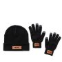 Ensemble de gants tactiles et bonnet avec zone d'impression