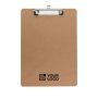 Porte-bloc en bois avec clip métallique pour feuilles A4
