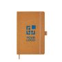 Carnet en cuir recyclé avec porte-stylo A5 pages lignées