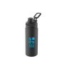Bouteille en alu avec poignée et bouchon en plastique 570 ml