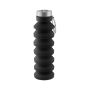 Gourde en silicone avec corps pliable et bouchon en métal 500ml