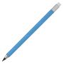 Crayon en papier coloré sans encre avec gomme à effacer couleur bleu