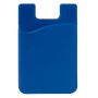 Porte-cartes en silicone en plusieurs couleurs à coller au téléphone couleur bleu