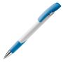 Stylo personnalisé en plastique et métal avec détails colorés